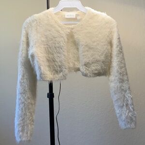Place Girls Cream Long Sleeves Sweater